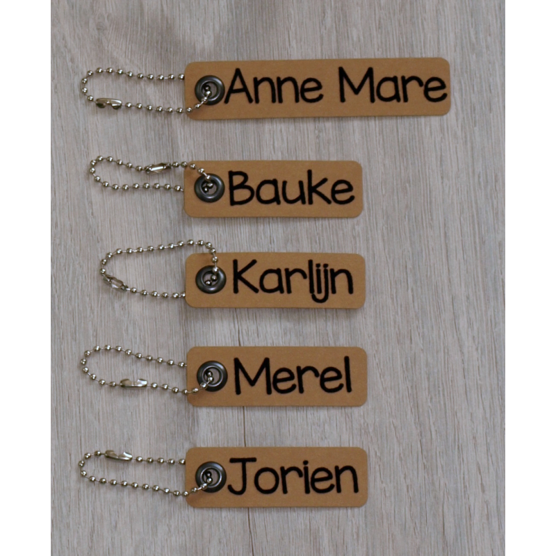 Sleutelhanger Kraft met naam